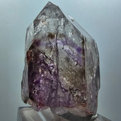 Grand sceptre d'améthyste fantôme squelette, mine de Goboboseb en Namibie 66*53*38mm #12579
