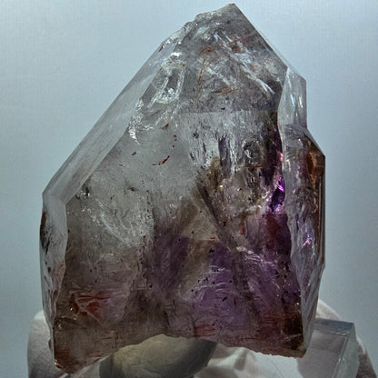 Grand sceptre d'améthyste fantôme squelette, mine de Goboboseb en Namibie 66*53*38mm #12579
