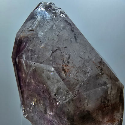 Grand sceptre d'améthyste fantôme squelette, mine de Goboboseb en Namibie 66*53*38mm #12579