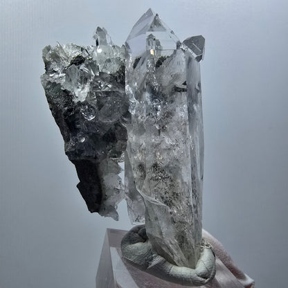 Lemurian Phantom Smoky Quartz on Matrix Streep Mine Goboboseb Namibia 63*41*22mm #12581