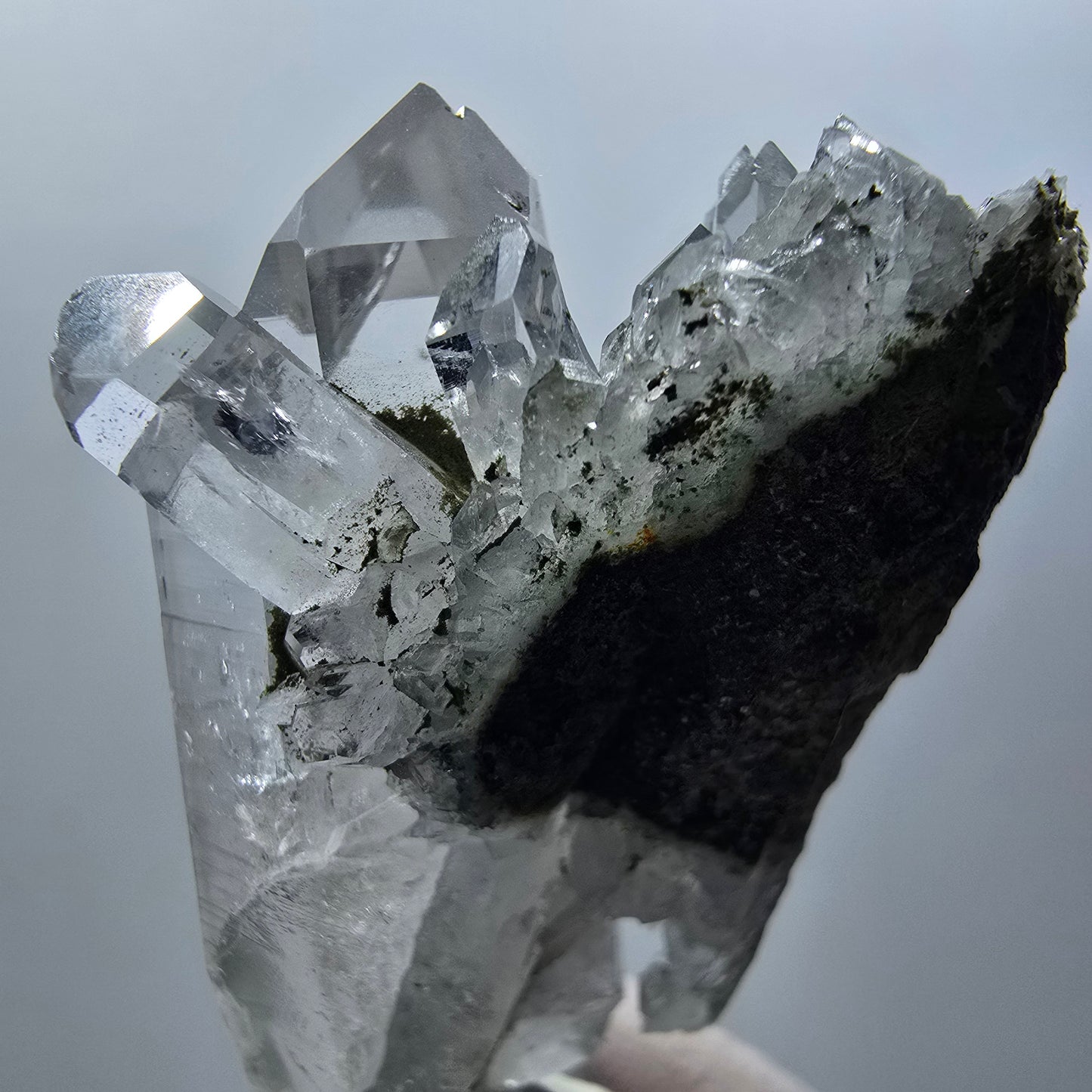 Lemurian Phantom Smoky Quartz on Matrix Streep Mine Goboboseb Namibia 63*41*22mm #12581