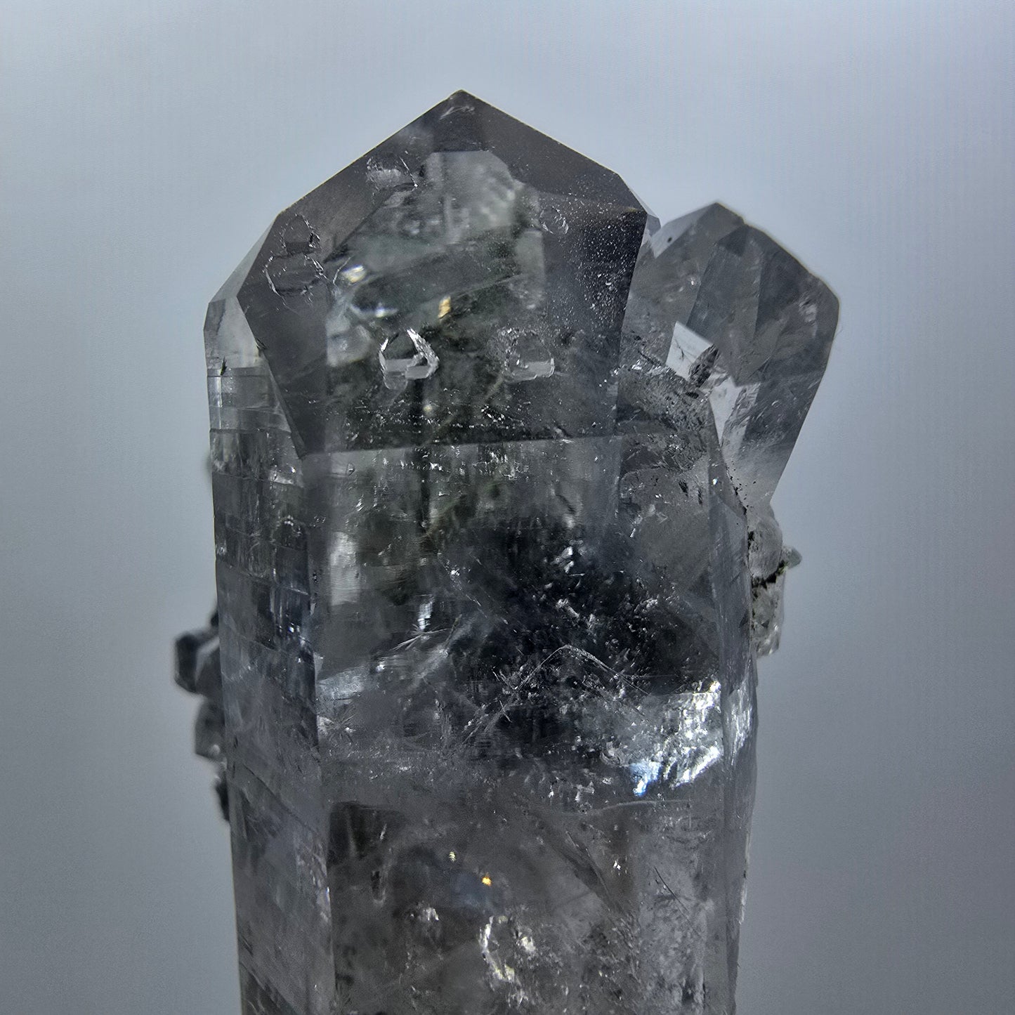 Lemurian Phantom Smoky Quartz on Matrix Streep Mine Goboboseb Namibia 63*41*22mm #12581