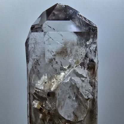 Enhydro Phantom Quartz, Hematite, Epidote, 2x Bubble Streep Mine Gobo. Namibia 81*30*31mm #12582