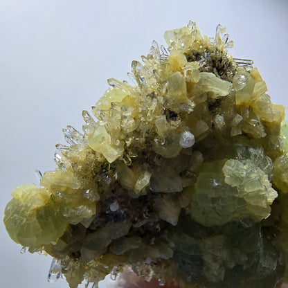 Seltene Starburst Quarz mit Prehnit Stufe Streep Mine Goboboseb, Namibia 48*39*21mm #12590