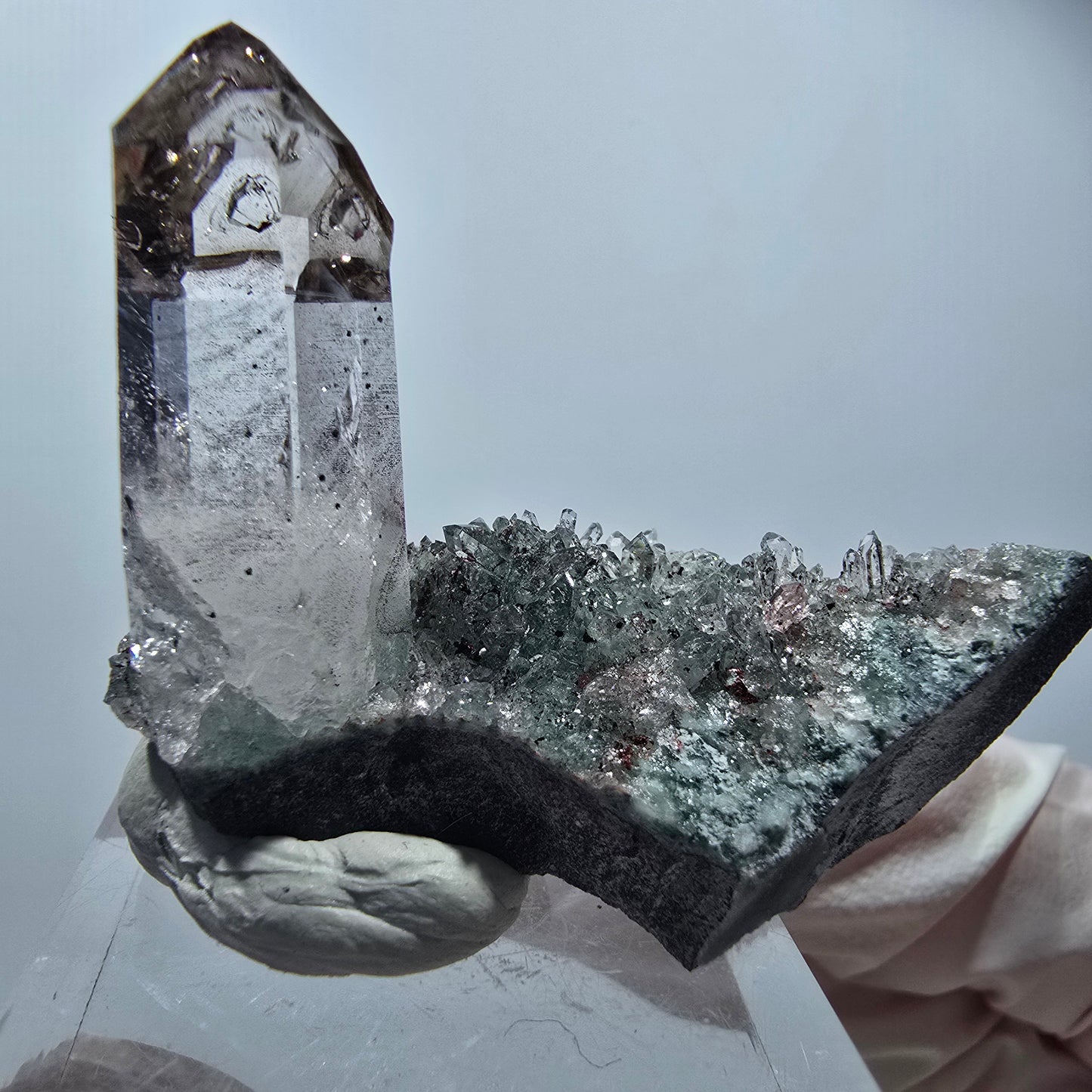 Starburst Quartz with Hematite on Matrix Streep Mine Goboboseb, Namibia 44*32*19mm #12593