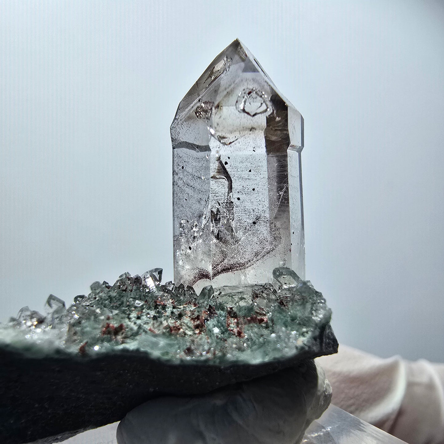 Starburst Quartz with Hematite on Matrix Streep Mine Goboboseb, Namibia 44*32*19mm #12593