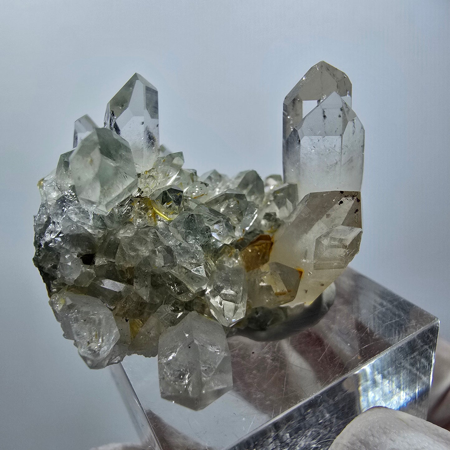 Starburst Quartz with Chlorite on Matrix Streep Mine Goboboseb, Namibia 33*33*23mm #12594
