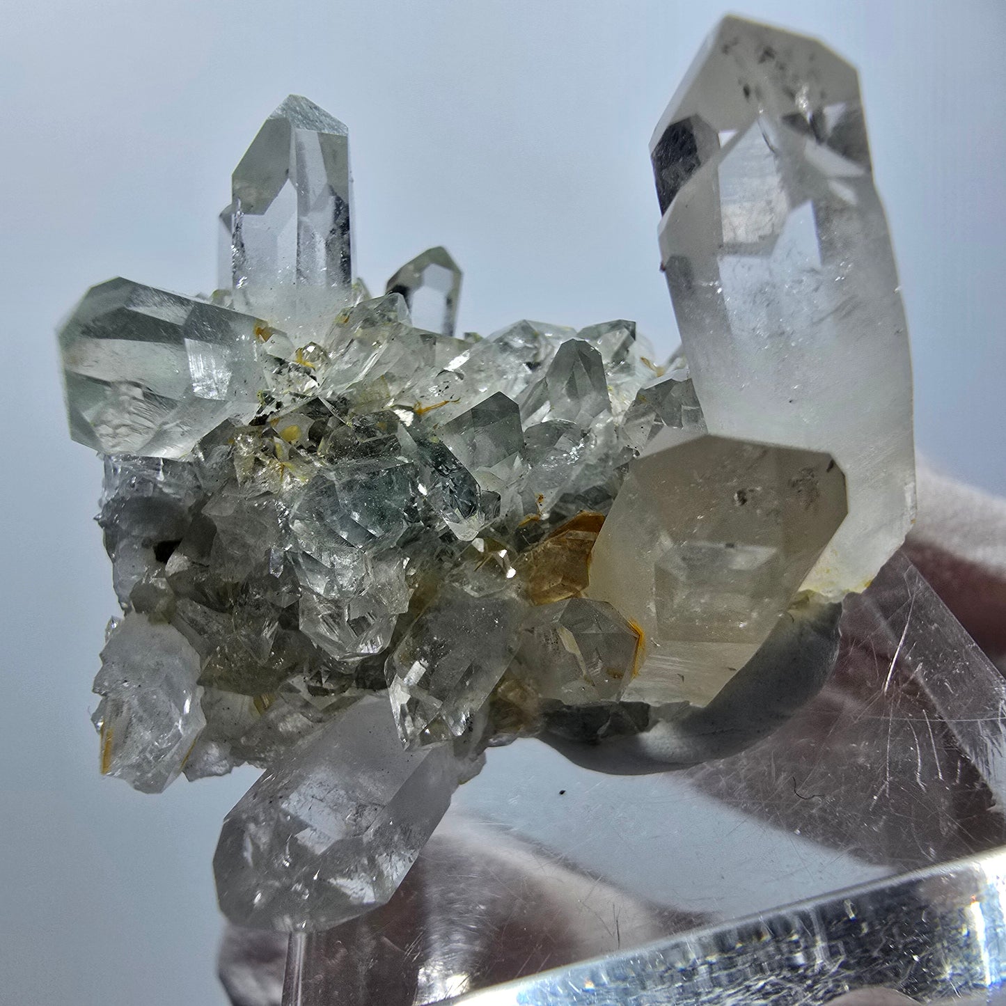 Starburst Quartz with Chlorite on Matrix Streep Mine Goboboseb, Namibia 33*33*23mm #12594