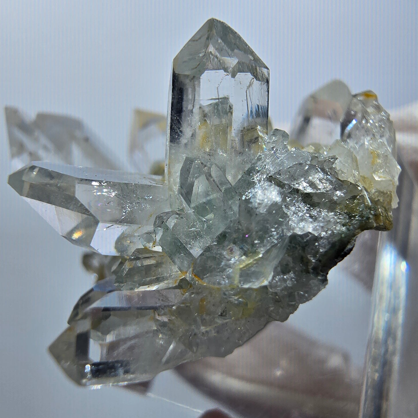Starburst Quartz with Chlorite on Matrix Streep Mine Goboboseb, Namibia 33*33*23mm #12594