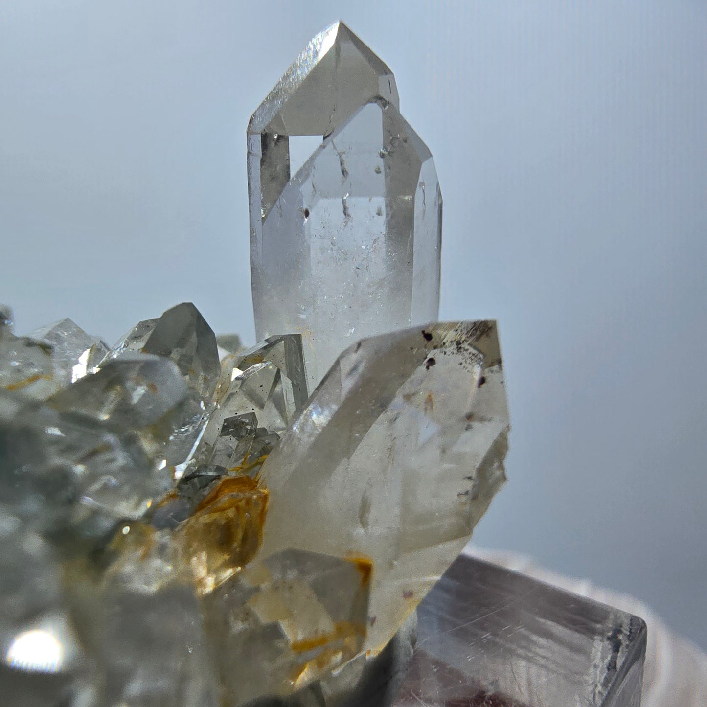 Starburst Quartz with Chlorite on Matrix Streep Mine Goboboseb, Namibia 33*33*23mm #12594