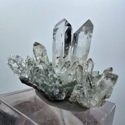 Starburst Quarz mit Hämatit, Epidot, Chlorit auf Matrix Streep Mine Namibia 38*24*25mm #12595