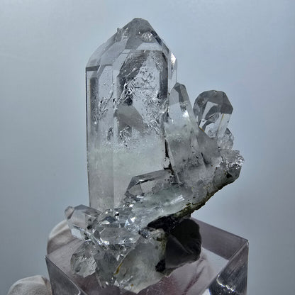 Enhydro Lemurian Quartz, Epidote on Matrix, 2x Bubble Streep Mine Gobo. Namibia 47*33*30mm #12601