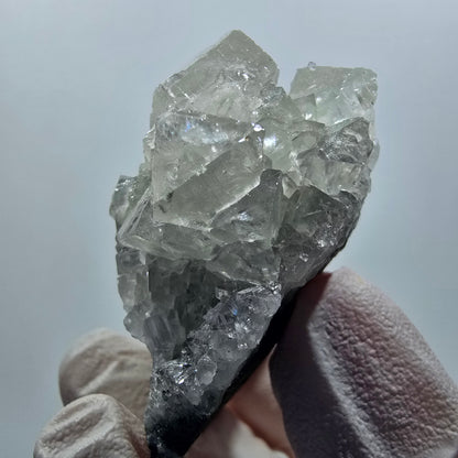 Cubes de calcite rares, analcime, prehnite sur matrice Streep Mine Gobob, Namibie 55*47*26mm #12611