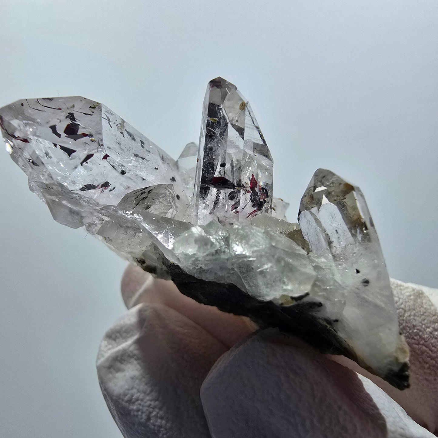 Améthyste fantôme arlequin sur gangue mine de Streep Goboboseb, Namibie 41*28*21mm #12612