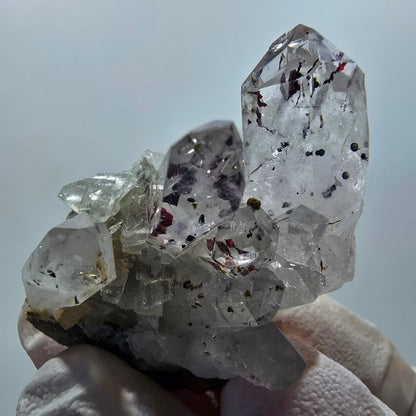 Améthyste fantôme arlequin sur gangue mine de Streep Goboboseb, Namibie 41*28*21mm #12612