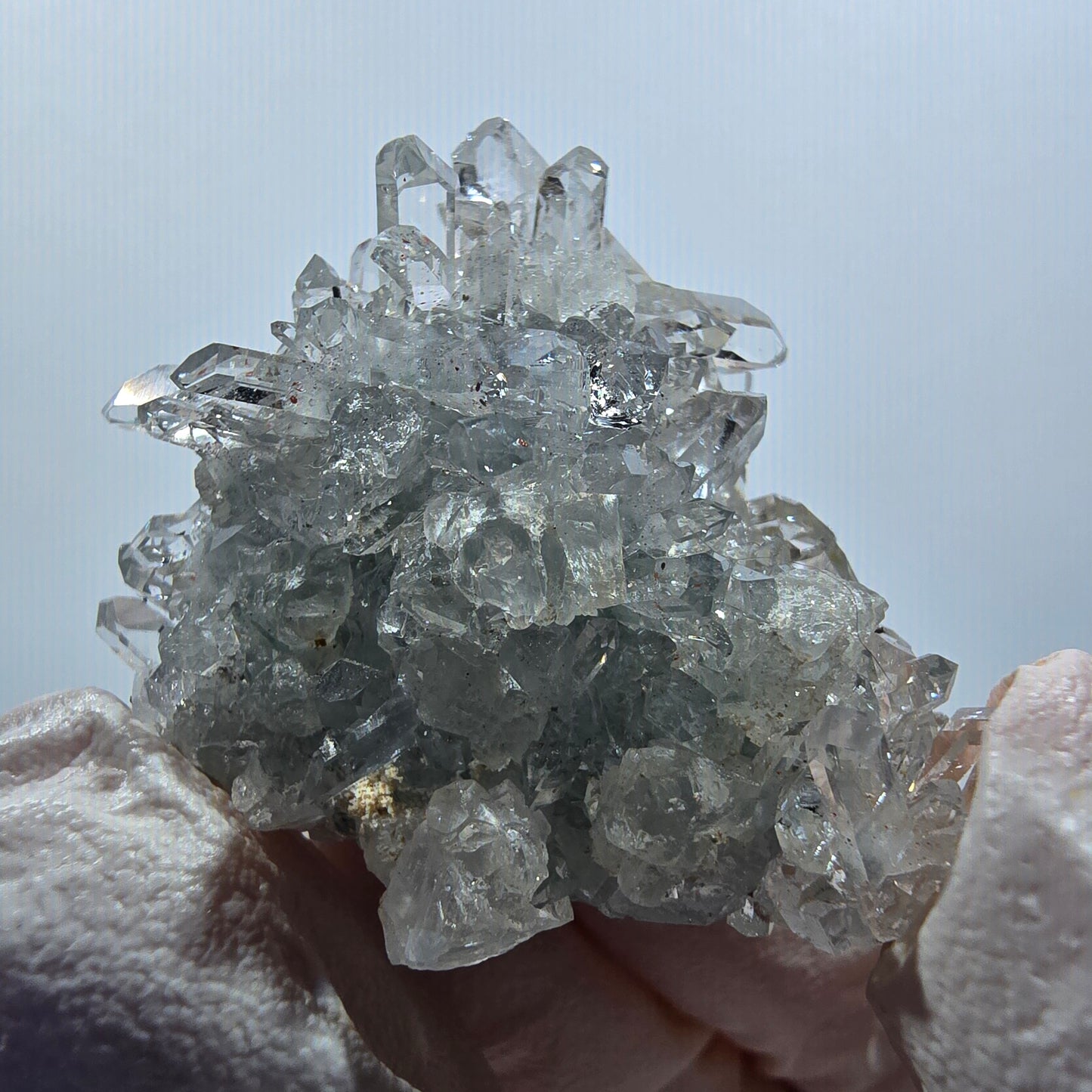 Starburst Quartz with Hematite, Calcite on Matrix Streep Mine Goboboseb, Namibia 39*31*27mm #12614