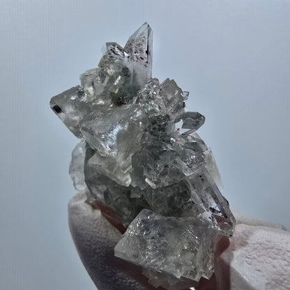 Starburst Quartz with Hematite, Calcite on Matrix, Streep Mine, Goboboseb, Namibia 53*32*23mm #12617
