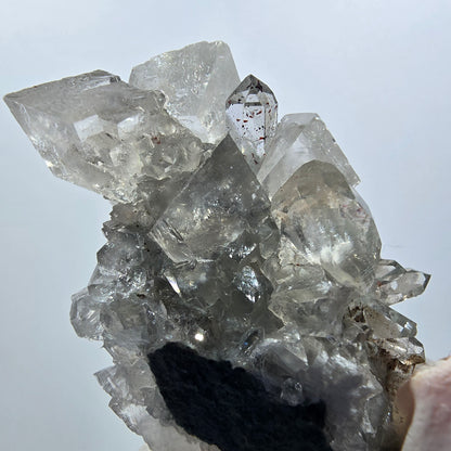 Starburst Quartz with Hematite, Calcite on Matrix, Streep Mine, Goboboseb, Namibia 53*32*23mm #12617