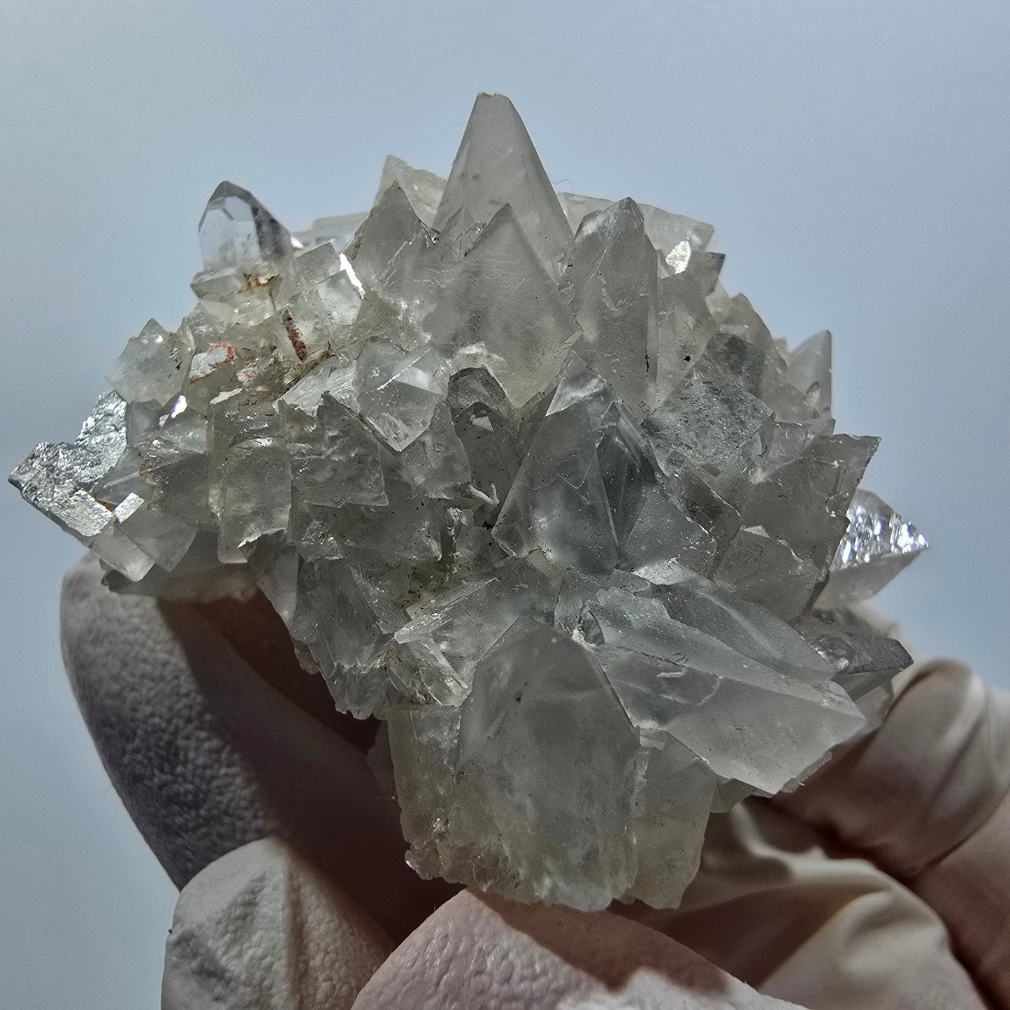 Seltene Calcit mit Quarz auf Matrix Streep Mine Goboboseb, Namibia 54*40*33mm #12621