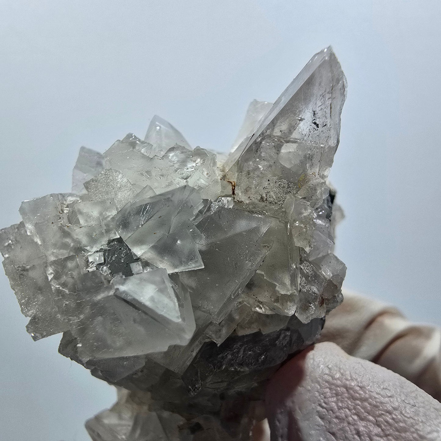 Seltene Calcit mit Quarz auf Matrix Streep Mine Goboboseb, Namibia 54*40*33mm #12621