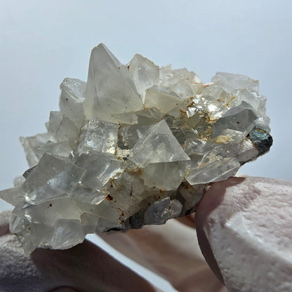 Seltene Calcit mit Quarz auf Matrix Streep Mine Goboboseb, Namibia 54*40*33mm #12621
