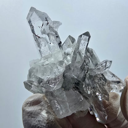 Quartz Harlequin Stellate avec Hématite sur Matrice Mine Streep Goboboseb, Namibie 52*38*18mm #12623