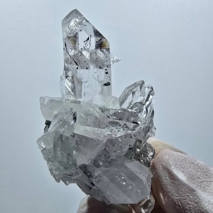Quartz Harlequin Stellate avec Hématite sur Matrice Mine Streep Goboboseb, Namibie 52*38*18mm #12623