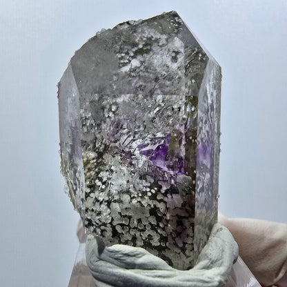 Phantom Amethyst with Analcime, Chlorite Streep Mine Goboboseb, Namibia 45*26*24mm #12627