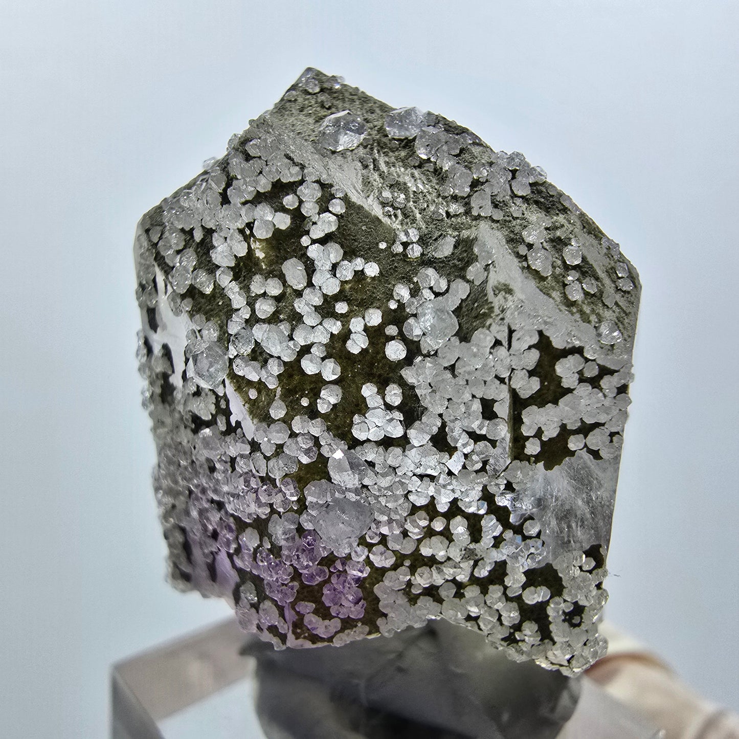 Phantom Amethyst with Analcime, Chlorite Streep Mine Goboboseb, Namibia 45*26*24mm #12627
