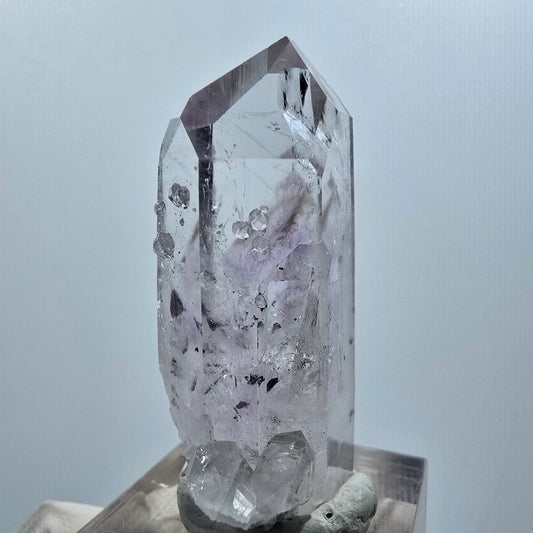 Enhydro Harlequin Skeletal Phantom Amethyst with Analcime Streep Mine Namibia 45*23*15mm #12629