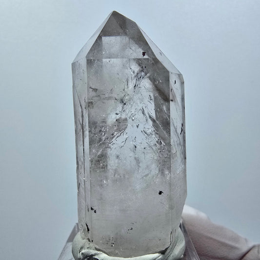 Enhydro Harlequin Skeleton Phantom Smoky Quartz, 1x Bubble Streep Mine Namibia 50*24*18mm #12631