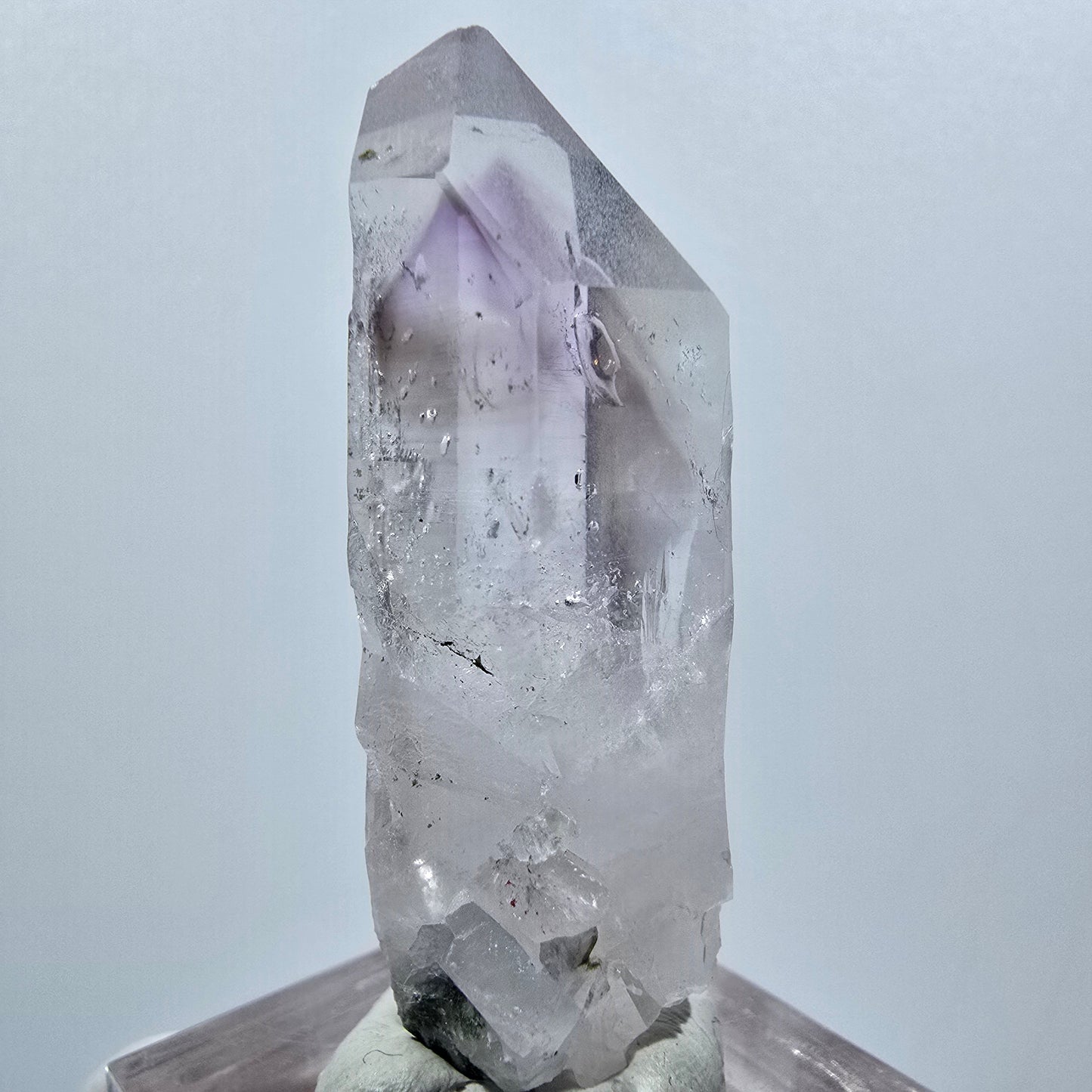 Fantôme Squelette Améthyste, Pointe de Chlorite Mine Streep Goboboseb, Namibie 46*16*14mm #12632