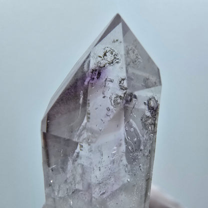 Fantôme Squelette Améthyste, Pointe de Chlorite Mine Streep Goboboseb, Namibie 46*16*14mm #12632