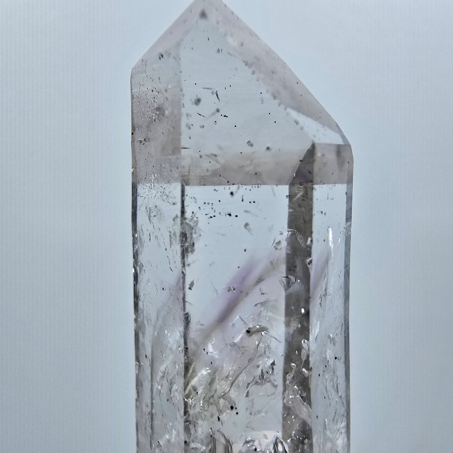 Lemurian Phantom Amethyst with Epidote Streep Mine Goboboseb, Namibia 55*19*14mm #12634