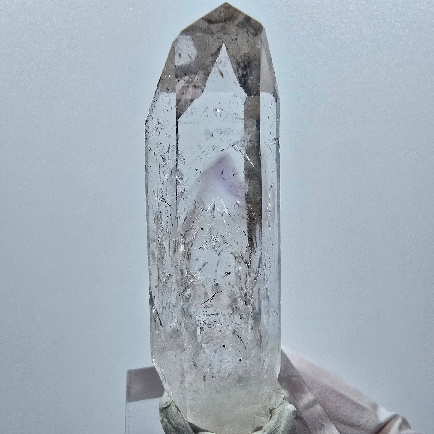 Lemurian Phantom Amethyst with Epidote Streep Mine Goboboseb, Namibia 55*19*14mm #12634