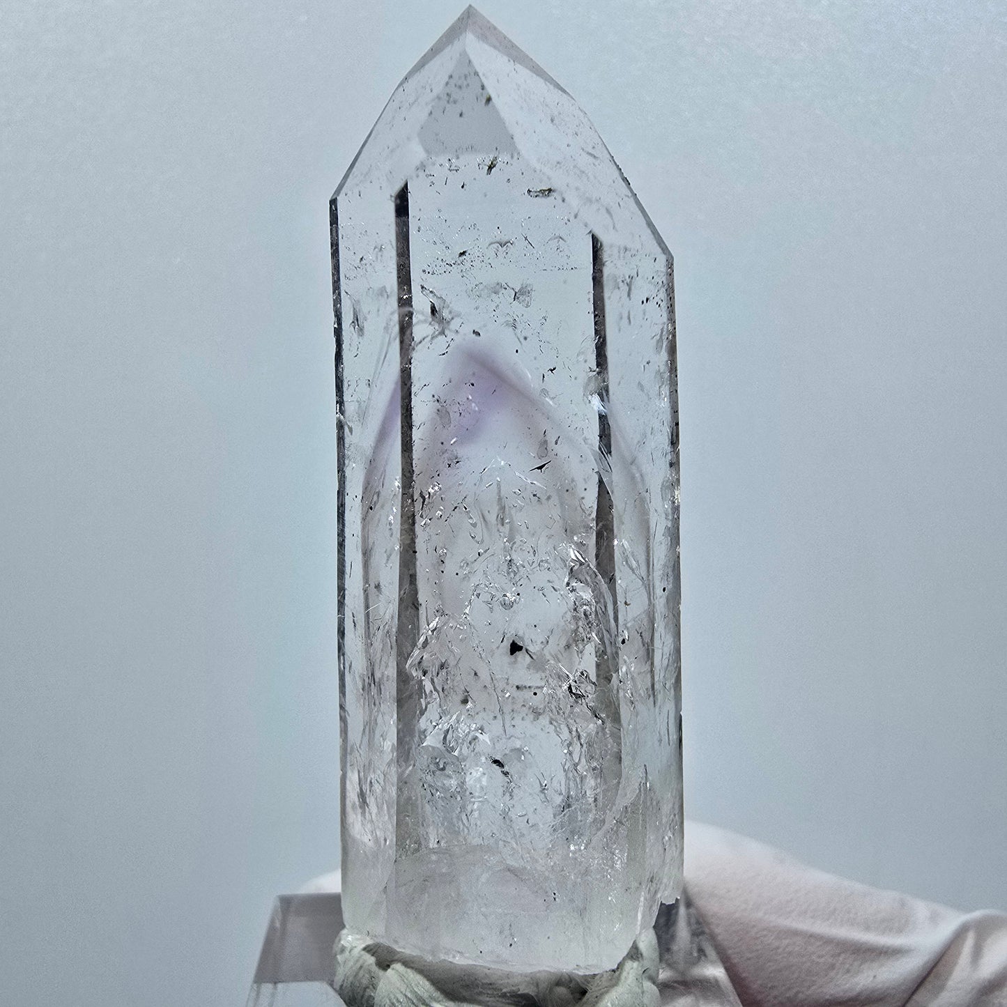 Lemurian Phantom Amethyst with Epidote Streep Mine Goboboseb, Namibia 55*19*14mm #12634