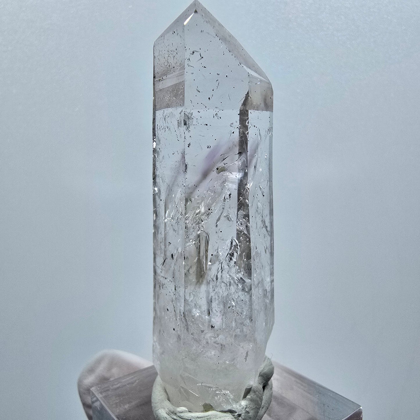 Lemurian Phantom Amethyst with Epidote Streep Mine Goboboseb, Namibia 55*19*14mm #12634