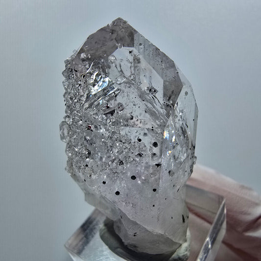Enhydro Lemurian Phantom Amethyst, Analcime, Epidote Hematite Streep Mine Namibia 47*26*24mm #12637
