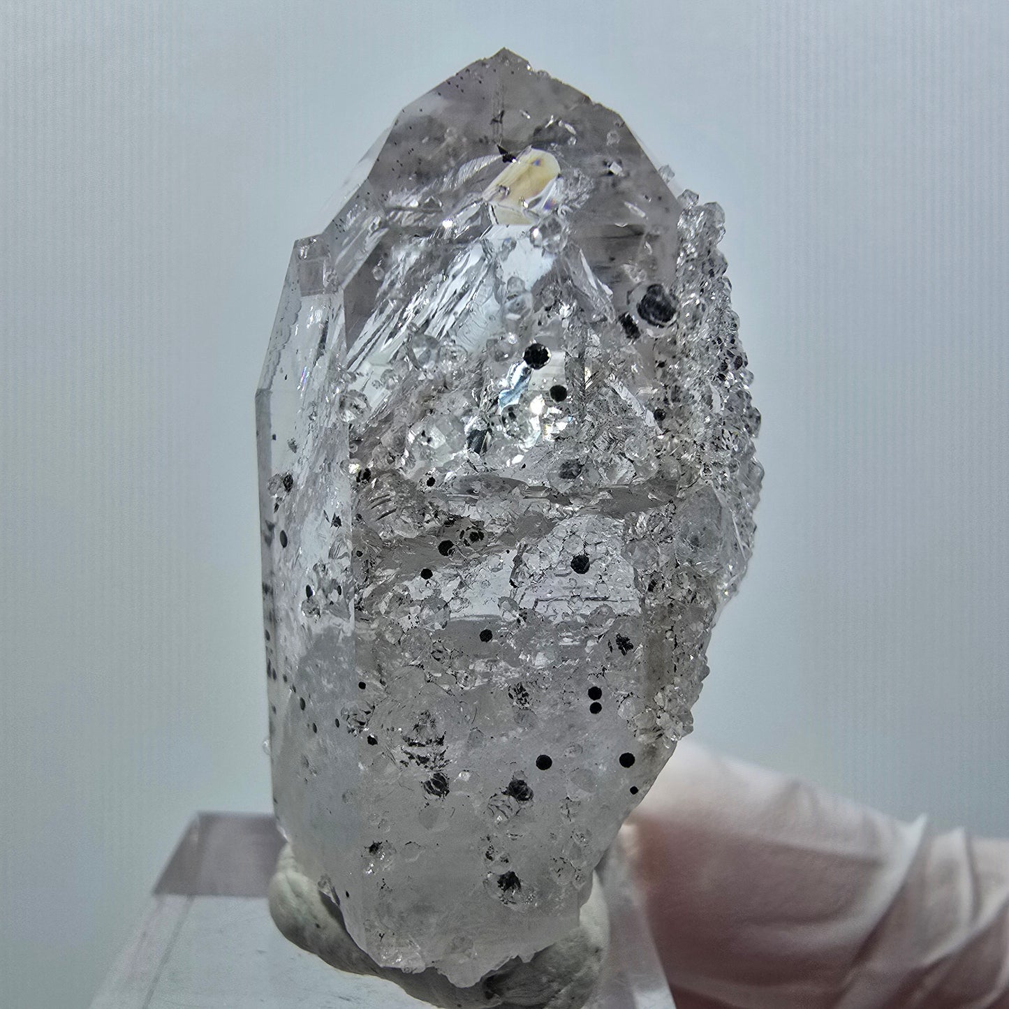 Enhydro Lemurian Phantom Amethyst, Analcime, Epidote Hematite Streep Mine Namibia 47*26*24mm #12637