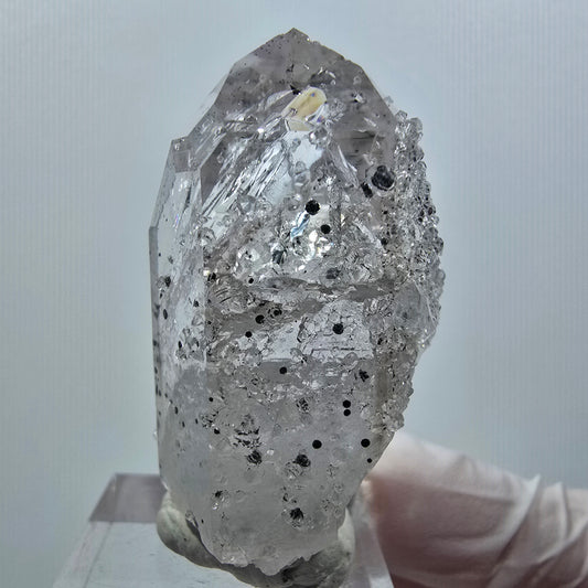 Enhydro Lemurian Phantom Amethyst, Analcime, Epidote Hematite Streep Mine Namibia 47*26*24mm #12637