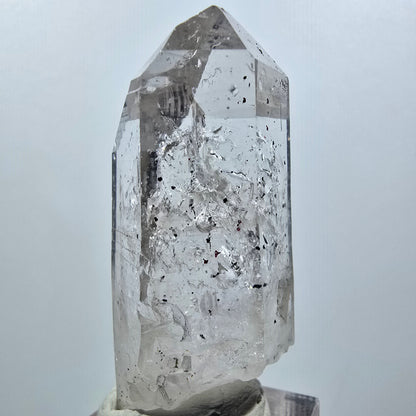 Enhydro Lemurian Phantom Rauchquarz, Hämatit, 4x Blase Streep Mine Namibia 55*21*20mm #12640