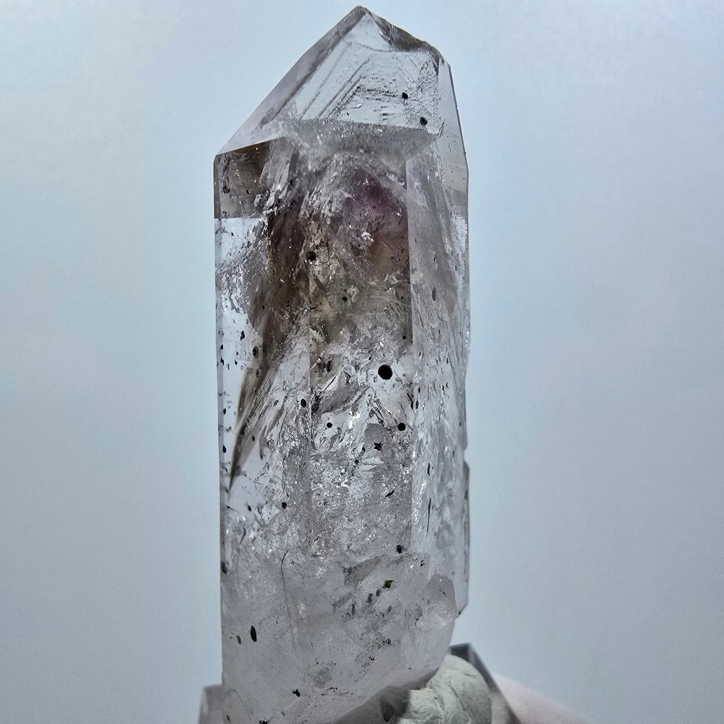 Enhydro Lemurian Phantom Skeletal Amethyst, Hematite 2x Bubble Streep Mine Namibia 59*22*22mm #12641