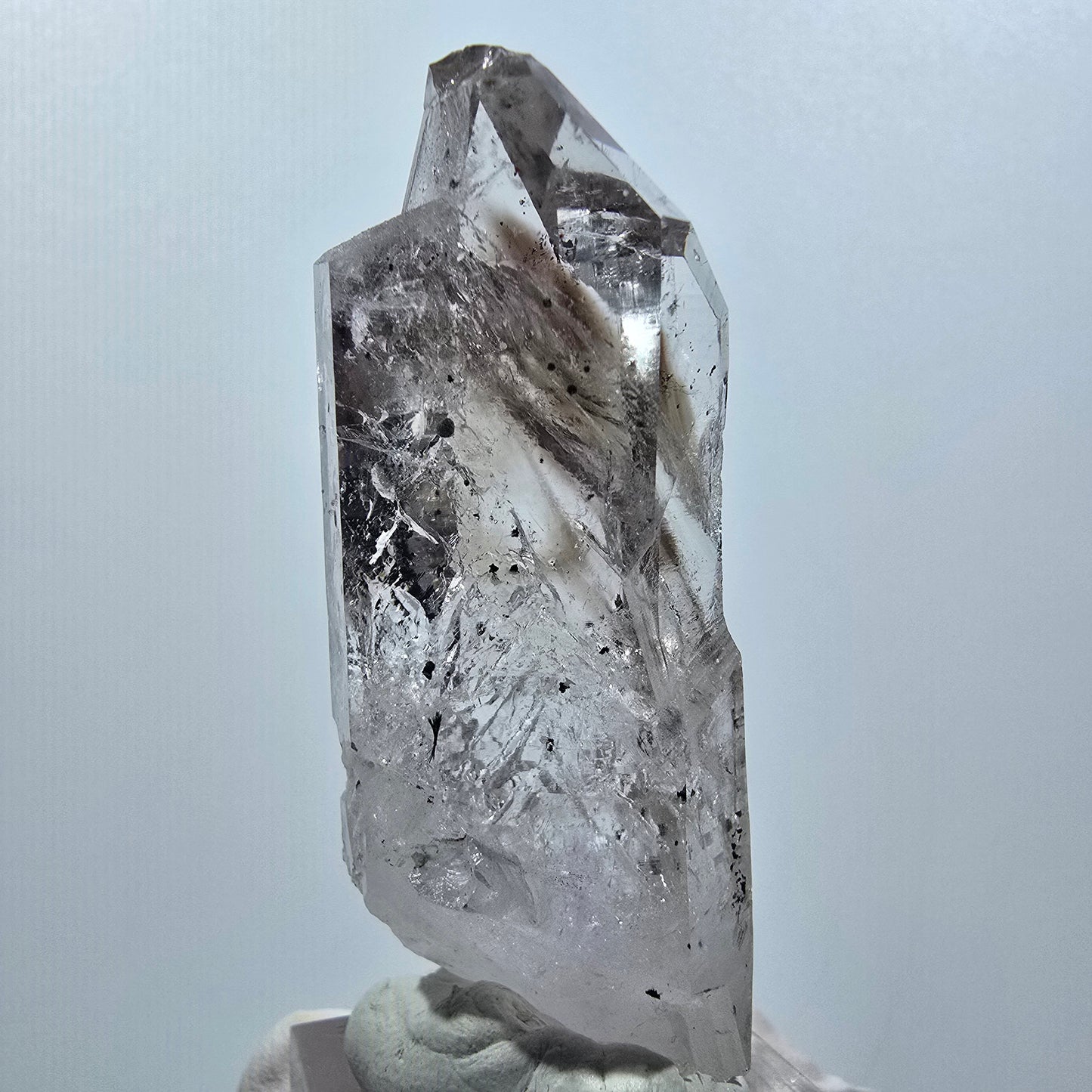 Enhydro Lemurian Phantom Skeletal Amethyst, Hematite 2x Bubble Streep Mine Namibia 59*22*22mm #12641