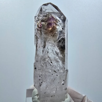 Enhydro Lemurian Phantom Skeletal Amethyst, Hematite 2x Bubble Streep Mine Namibia 59*22*22mm #12641