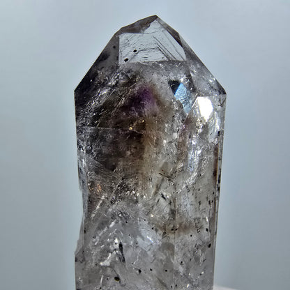 Enhydro Lemurian Phantom Skeletal Amethyst, Hematite 2x Bubble Streep Mine Namibia 59*22*22mm #12641