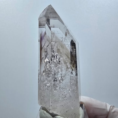 Enhydro Lemurian Phantom Amethyst, Hämatit, 3x Blase Streep Mine Namibia 62*24*20mm #12642