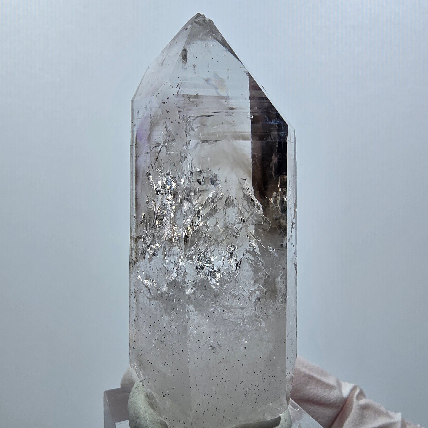 Enhydro Lemurian Phantom Amethyst, Hämatit, 3x Blase Streep Mine Namibia 62*24*20mm #12642