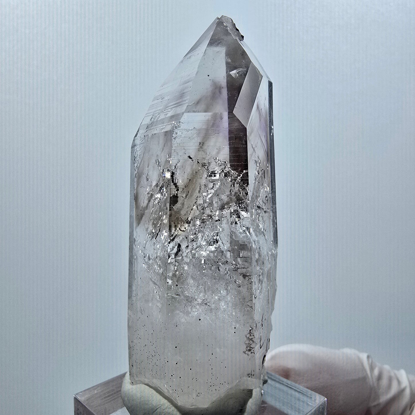 Enhydro Lemurian Phantom Amethyst, Hämatit, 3x Blase Streep Mine Namibia 62*24*20mm #12642