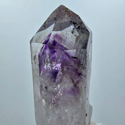 Harlekin Skelett Phantom Amethyst, Epidot Spitze Streep Mine Goboboseb, Namibia 54*19*19mm #12644