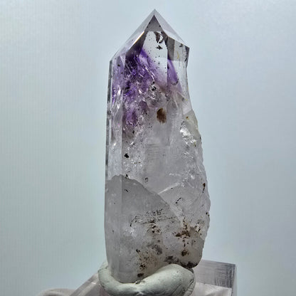 Harlekin Skelett Phantom Amethyst, Epidot Spitze Streep Mine Goboboseb, Namibia 54*19*19mm #12644